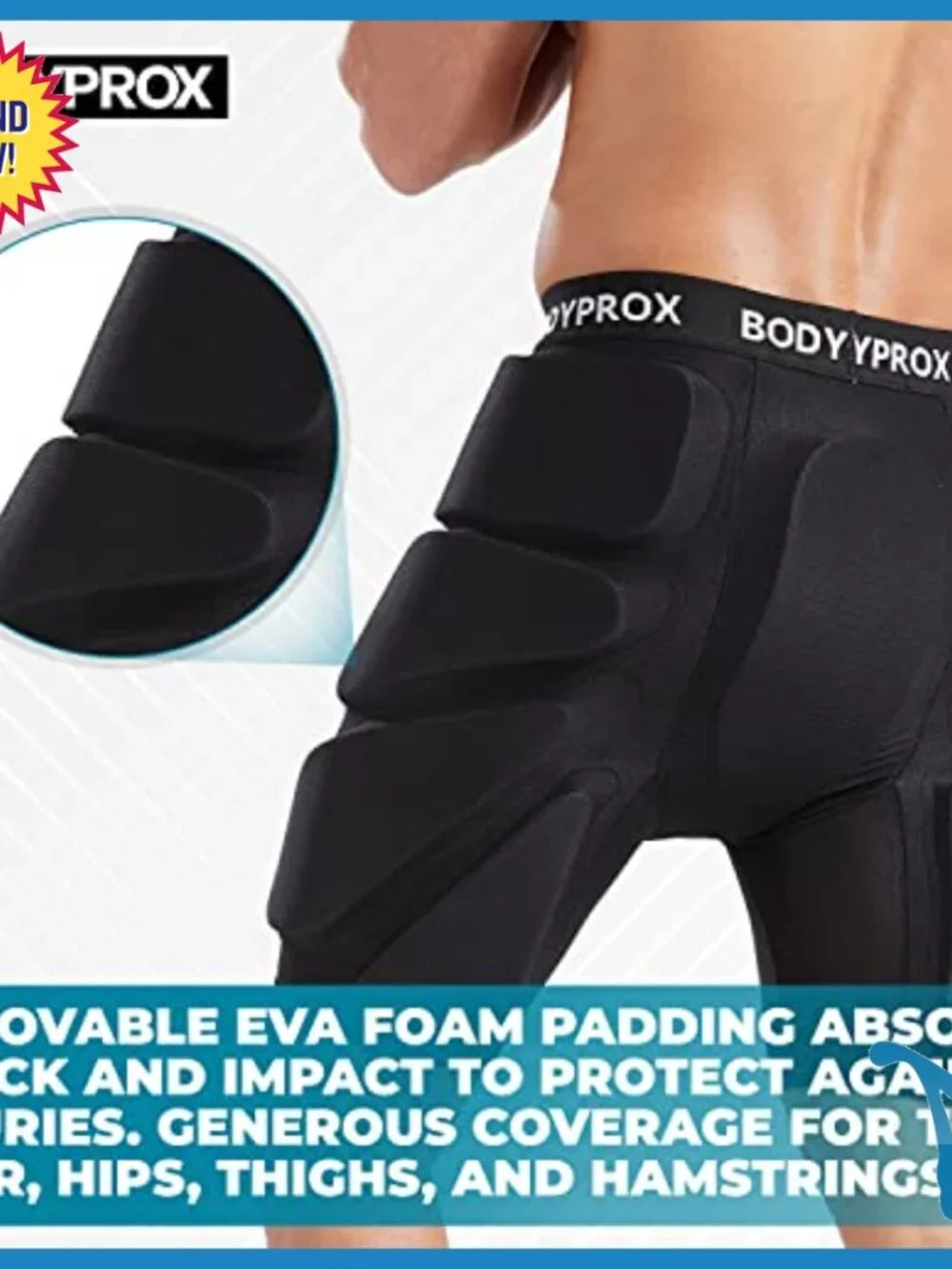 Protective Padded Shorts for Snowboarding Skateboarding Skiing Hip Butt